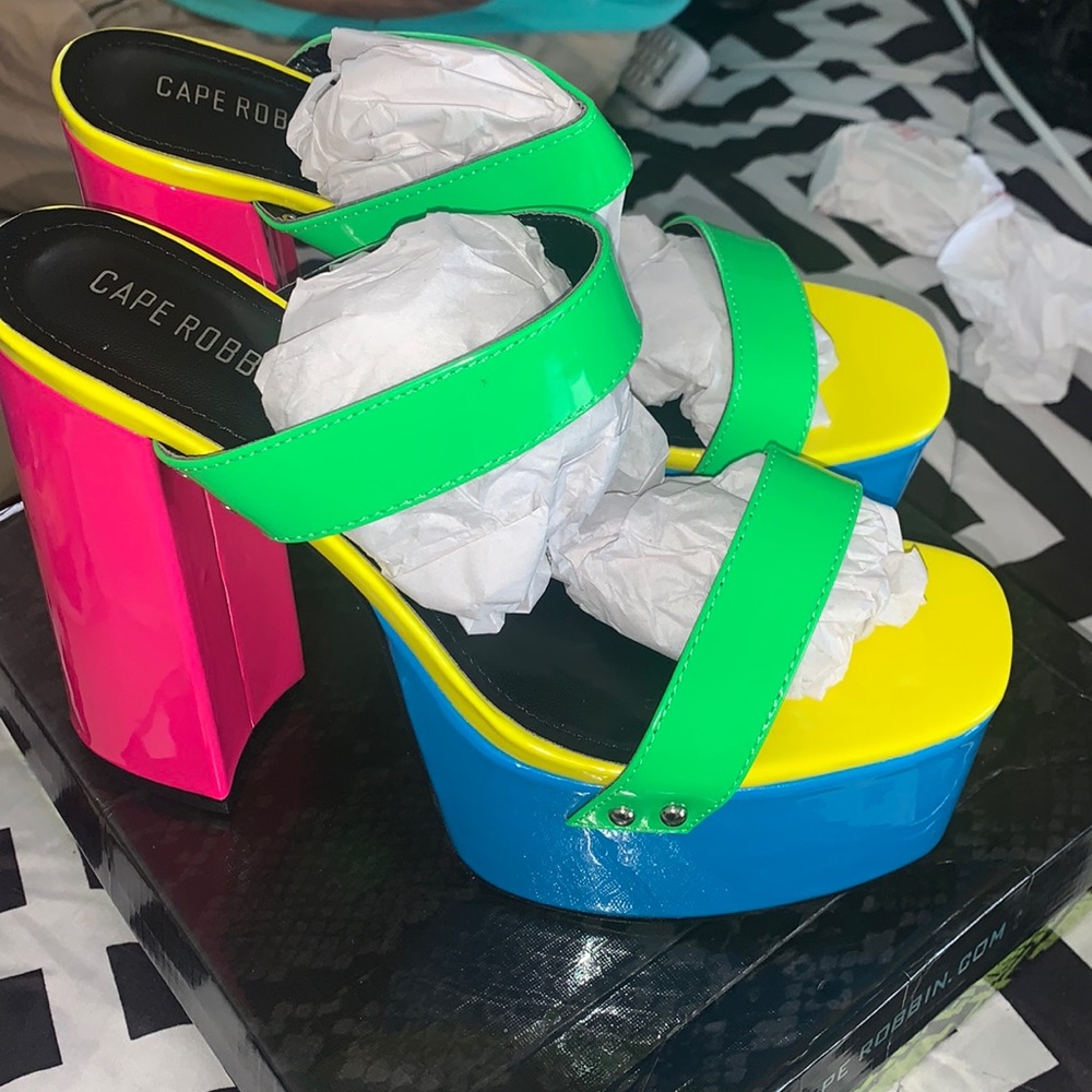 Multi Colored Heels